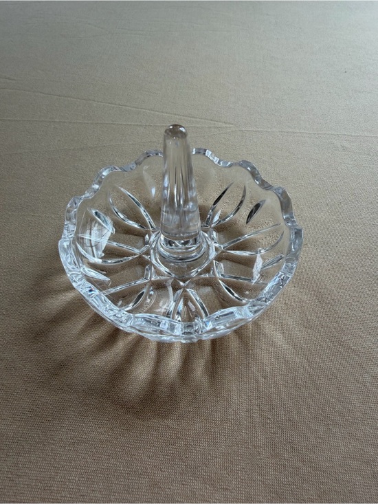 Other - Unmarked Clear Glass Ring Holder Dish